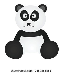 Panda bear icon. vector illustration