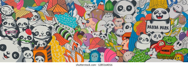 Panda bear Illustration vector