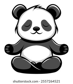 panda bear logo creative and original for your business or company logotype vector illustration isolated on white background