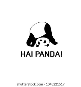 Panda bear Logo design vector template. - Vector illustration