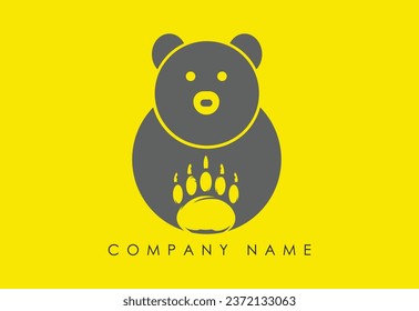 Panda bear Logo design vector template.