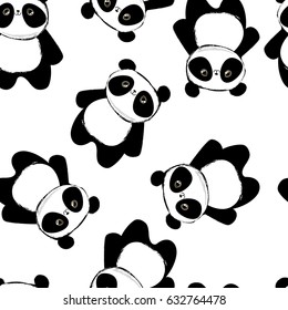 panda bear pattern seamless 