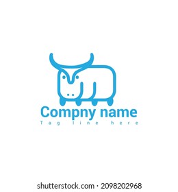 Panda bear silhouette Rabbit Stencil Cow Sheep Logo design vector animal mammal template Funny Lazy Logo Panda animal Logotype concept icon