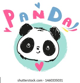 Panda Bear Sketch Vector Illustration Design Stock Vector (Royalty Free ...