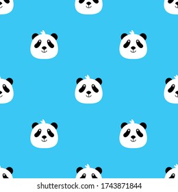 Panda bear texture, background, tile
