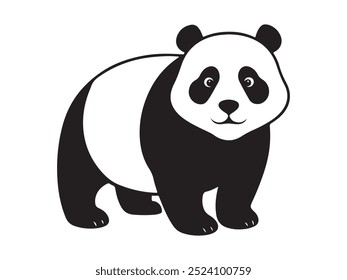 panda bear vector design illustration isolated on a white background