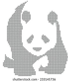 Panda bear vector illustration