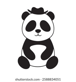 panda bear vector illustration design on white background