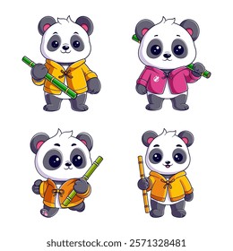 Panda becomes a martial arts expert, package design