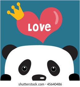 panda with big love 5