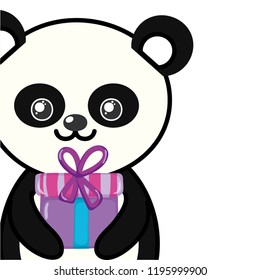 Panda birthday cartoon