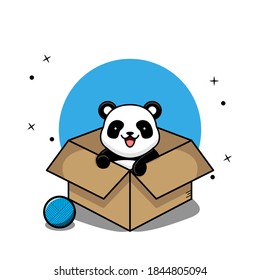 Panda in der Kastengrafik