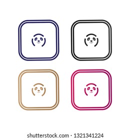Panda Camera Logo, editable and printable perfect for use in a wide range of new media templates: Web Marketing Agency, Social Media Services Showcase, Online Marketing Apps, and Web.