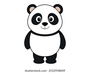 Panda cartoon art vector illustration 