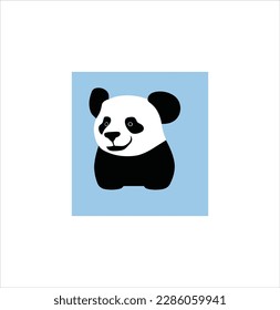 A panda cartoon avatar vector art