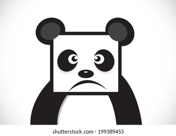 Panda cartoon character