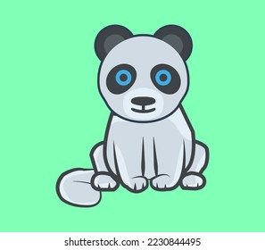 Panda cartoon character, Panda icon