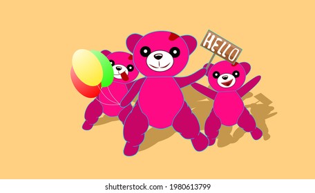 Panda cartoon cute and simple
