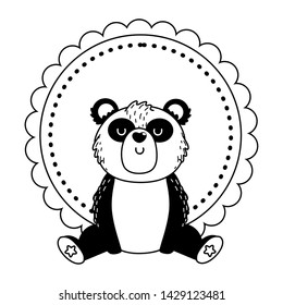 Panda cartoon design vector illustration
