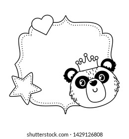 Panda cartoon design vector illustration