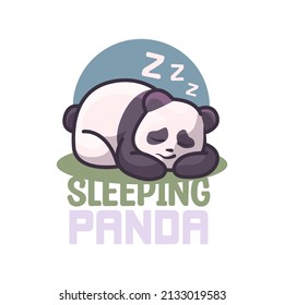 panda Cartoon Mascot Logo Illustration