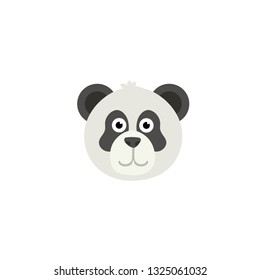 Panda cartoon vector on a white background