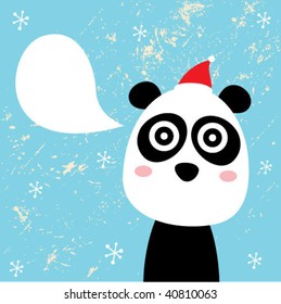 panda christmas greeting