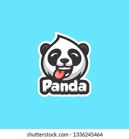 Panda Concept illustration vector template. Suitable for Creative Industry, Multimedia, entertainment, Educations, Shop, and any related business