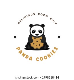 diseño del logotipo de cookies panda. adecuado para su empresa de marca.