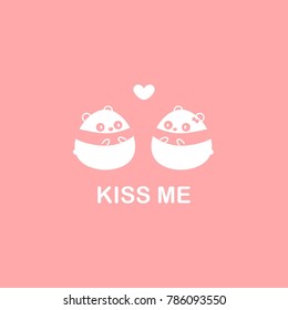 Panda Couple In Love