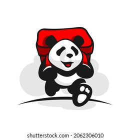 Panda courier food delivery zoo