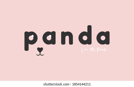 panda creative logo sweet panda