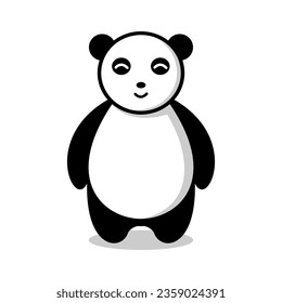 Panda cute animal illustration design vector