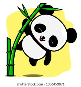 panda cute depend on illustration for kids t-shirt,story book,children cover book,comic and others