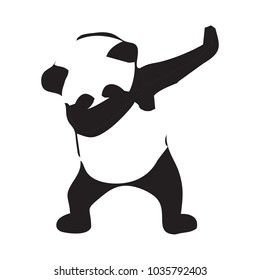 Panda dab vector logo