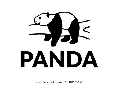 The panda design concept. Very suitable in various business purposes, also for icon, symbol, logo or etc.