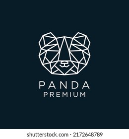 Panda design icon logo template