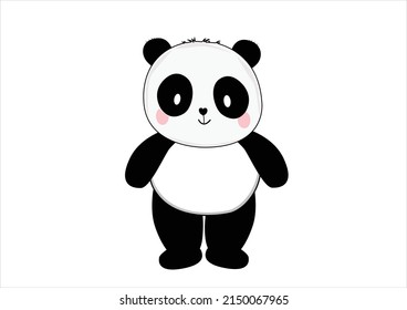 panda design vector hand drawn