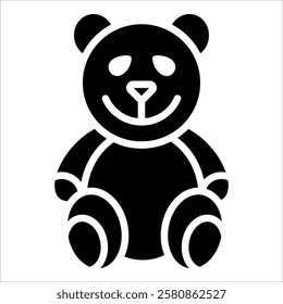 Panda Doll Icon Element For Design