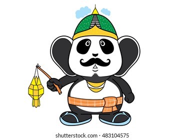panda elephant ear character