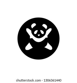 panda end round vector logo