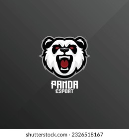 panda esport logo design gaming mascot