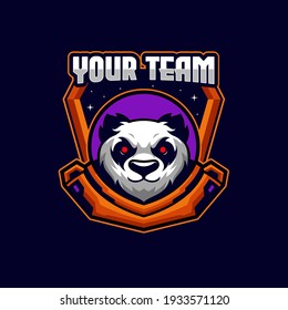 Panda E-sports Logo Mascot Template