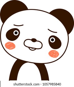 Panda expression Be troubled