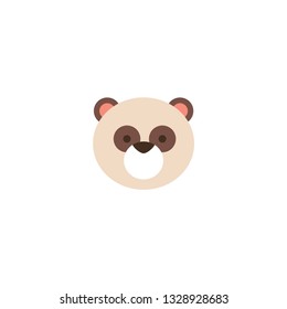 panda face icon on a white background
