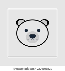 Panda Face Vector Design Template