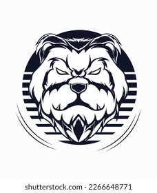 Panda face vector illustration design