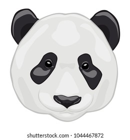 Panda Face Vector Isolated Stock Vector (Royalty Free) 1044467872 ...