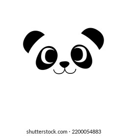 Panda Face Vector Isolated White Stock Vector (Royalty Free) 2200054883 ...