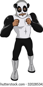 Panda fighter cartoon funny